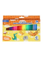 Фломастеры 24 цвета, вентилируемый колпачок, в картонной коробке - Фото 3