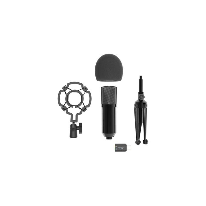 Микрофон RITMIX RDM-160, 20-20000 Гц, Jack 3.5, USB, 1.5 м, черный - Фото 1