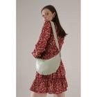 Кросс-боди, отдел на молнии, регулируемый ремень, цвет зелёный - Фото 4