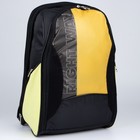Рюкзак, 2 отдела на молниях, цвет чёрный/жёлтый, Right way - фото 9294860