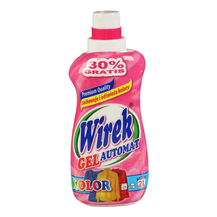 Жидкое средство для стирки Wirek, гель, для разноцветных тканей, 1 л - Фото 1