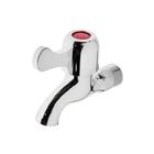 Кран водоразборный ZEIN Z2180, с плоской ручкой, цинк, кран-букса, хром - Фото 2