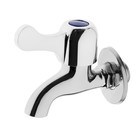 Кран водоразборный ZEIN Z2180, с плоской ручкой, цинк, кран-букса, хром - Фото 4