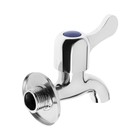 Кран водоразборный ZEIN Z2180, с плоской ручкой, цинк, кран-букса, хром - Фото 5