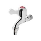 Кран водоразборный со штуцером ZEIN, 1/2", плоская ручка, цинк, кран-букса, хром - Фото 2