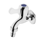 Кран водоразборный со штуцером ZEIN, 1/2", плоская ручка, цинк, кран-букса, хром - Фото 4