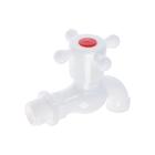 Кран водоразборный ZEIN Z2189, 1/2", с крестовой ручкой, PP, шаровой механизм, белый - Фото 3