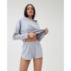 Костюм женский (толстовка и шорты) MIST, р. 48-50, серый - Фото 2