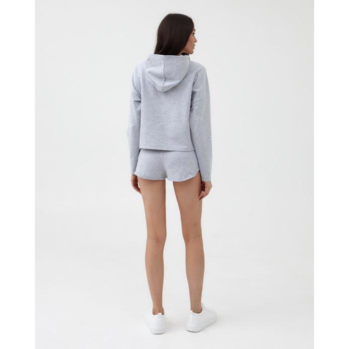 Костюм женский (толстовка и шорты) MIST, р. 48-50, серый 50169