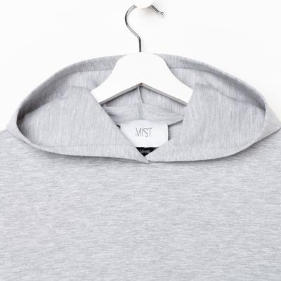 Костюм женский (толстовка, шорты) MIST, размер 40-42, серый