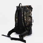 Рюкзак туристический, 40 л, отдел на стяжке шнурком, 3 наружных кармана, с расширением, цвет камыш - Фото 4