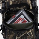 Рюкзак туристический, 40 л, отдел на стяжке шнурком, 3 наружных кармана, с расширением, цвет камыш - Фото 10
