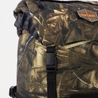 Рюкзак туристический, 70 л, отдел на стяжке шнурком, 3 наружных кармана, с расширением, цвет камыш - фото 7280794
