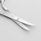 Ножницы маникюрные «Premium», загнутые, широкие, 9 см, на блистере, цвет серебристый - фото 7430898