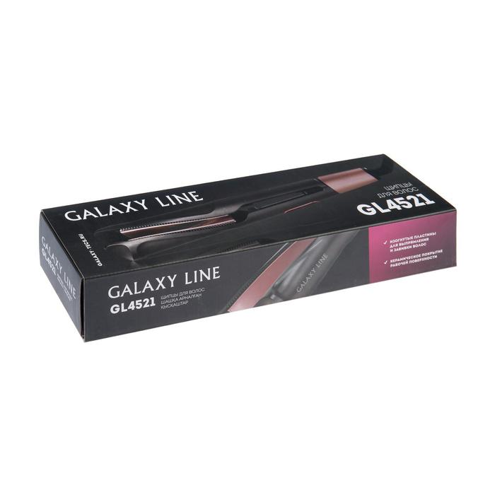 Выпрямитель Galaxy GL 4521, 70 Вт, керамическое покрытие, 91х26 мм, до 220°C, золотистый