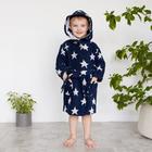 Халат махровый детский Крошка Я «Звездочки» размер 36, цвет синий, 100% хлопок 360 г/м2 - Фото 2