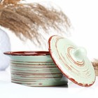 Кастрюля Борисовская керамика «Мята», 500 мл, 11×11 см, зелёная - Фото 2