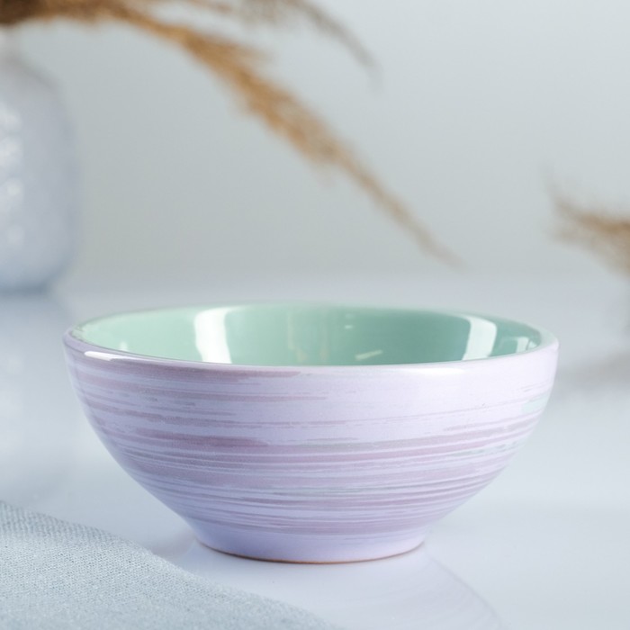 Розетка Борисовская керамика «Лаванда», 150 мл, 9×5 см, сиреневая - Фото 1