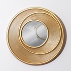 Зеркало настенное «Центрифуга», d зеркальной поверхности 11 см, цвет золотистый - фото 38568333