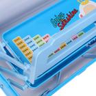 Пенал школьный металл «Игрушки» секционный, с подставкой для книг, голубой - Фото 3