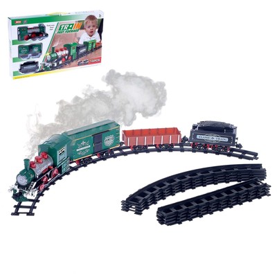 УЦЕНКА Железная дорога «Классик», со световыми, звуковыми и дымовыми эффектами, протяжённость пути 2.88 м