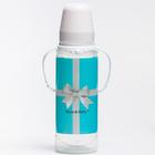 Бутылочка для кормления малыша M&B «Тиффани», классическое горло, с ручками, от 0 мес., 250 мл., цилиндр - Фото 3