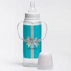 Бутылочка для кормления малыша M&B «Тиффани», классическое горло, с ручками, от 0 мес., 250 мл., цилиндр - Фото 4