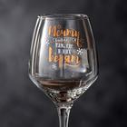 Бокал для вина новогодний «Мечты сбываются», 350 мл - Фото 3