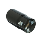 Насадка на глушитель 15×7.5 см, посадочный 60 мм, скошенная, черный глянец - Фото 2