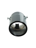Насадка на глушитель 15×7.5 см, посадочный 60 мм, скошенная, черный глянец - Фото 10