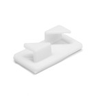 Держатель самоклеящийся для проводов и гирлянд ТУНДРА krep, 8×30×15 мм, белый, 8 шт. - Фото 11