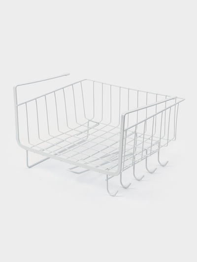 Корзина подвесная Доляна, 29×25×19.5 см, белая