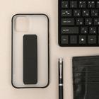 Чехол LuazON для iPhone 12 Pro Max, с ремешком-подставкой, пластиковый, черный - Фото 2