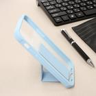 Чехол LuazON для iPhone 12 mini, с ремешком-подставкой, пластиковый, голубой - фото 804528732