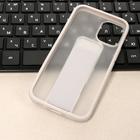 Чехол LuazON для iPhone 12 mini, с ремешком-подставкой, пластиковый, серый - фото 51453420