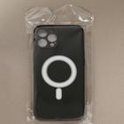 Чехол LuazON для iPhone 12 Pro Max, поддержка MagSafe, силиконовый, черный - Фото 5