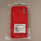 Чехол LuazON для iPhone 12, поддержка MagSafe, силиконовый, красный - Фото 4