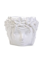 Декоративный горшок «Лицо девушки», гипс, 350 мл, 12×10×12 см, белый - Фото 3