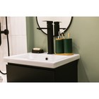 Набор аксессуаров для ванной комнаты «Натура», 2 предмета (дозатор 400 мл, стакан, на подставке), цвет зелёный - Фото 10