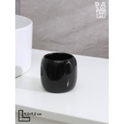 Набор аксессуаров для ванной комнаты SAVANNA Monro, 4 предмета (мыльница, дозатор для мыла 450 мл, стакан, баночка), цвет чёрный - Фото 10