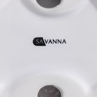 Набор аксессуаров для ванной комнаты SAVANNA Monro, 4 предмета (мыльница, дозатор для мыла 450 мл, стакан, баночка), цвет белый - фото 9261901