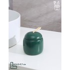 Набор аксессуаров для ванной комнаты SAVANNA Monro, 4 предмета (мыльница, дозатор для мыла 450 мл, стакан, баночка), цвет зелёный - Фото 5