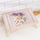 Столик - поднос сувенирный Дарим Красиво «Лавандовый букет», 25×37.5 см, дерево - Фото 2