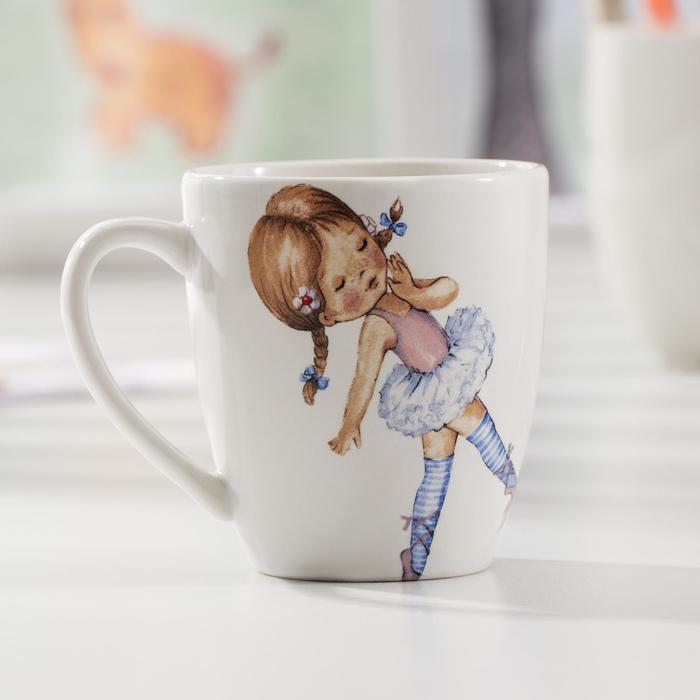 Кружка Кубаньфарфор «Балерина», 240 мл, белая - Фото 1
