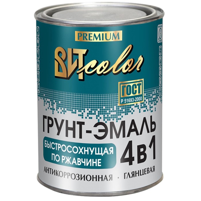 

Грунт-эмаль по ржавчине 4 в 1 вишня ВИТ color 0,8кг