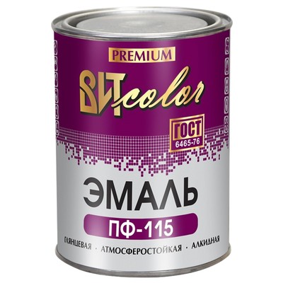 Эмаль ВИТcolor ПФ-115 белая ГОСТ 0,8кг