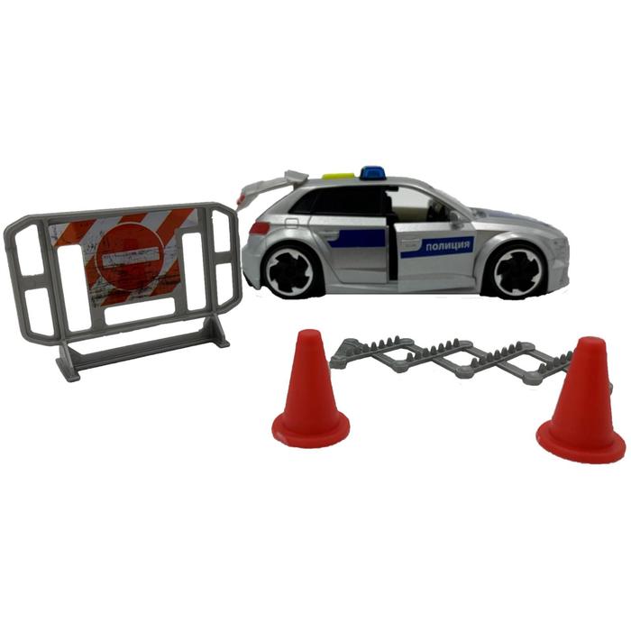 Полицейская машинка Audi RS3 фрикционная, 15 см - фото 1908717114