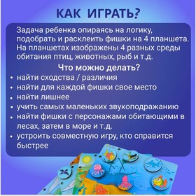 Логическая игра «Небо, море и земля»