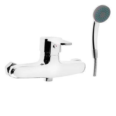 УЦЕНКА Смеситель для душа ZEIN Z80350152, картридж керамика 35 мм, с душевым набором, хром