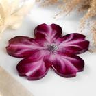 Подставка из эпоксидной смолы "Цветок" 13х13см, фиолетовый с серебром - Фото 2